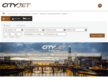 Tablet Screenshot of cityjet.com